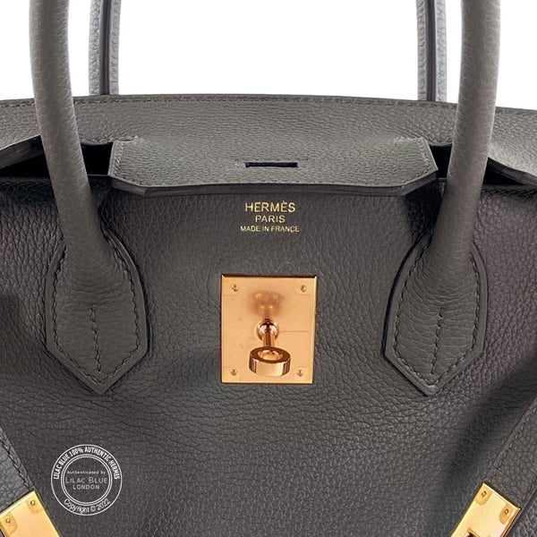 Hermès Birkin 30cm Etain Togo RGHW