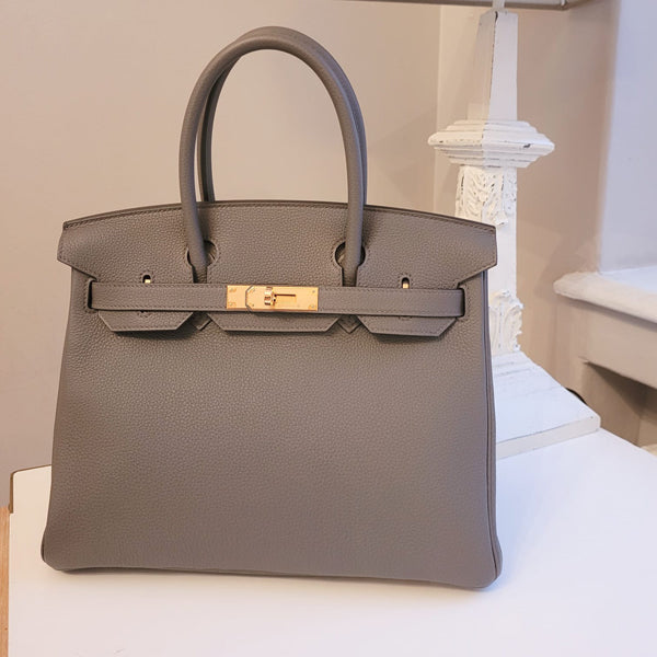 Hermès Birkin 30cm Etain Togo RGHW