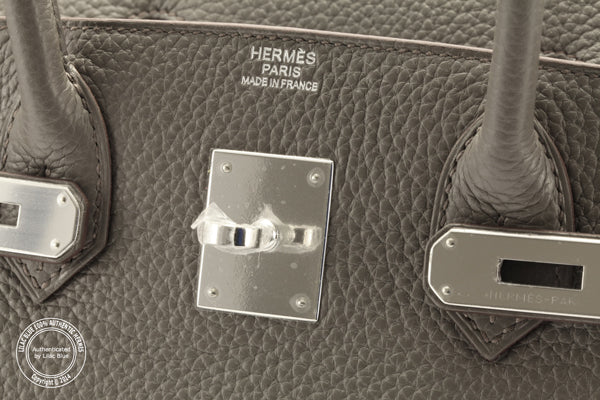 Hermès Birkin 30cm Etain Clemence PHW