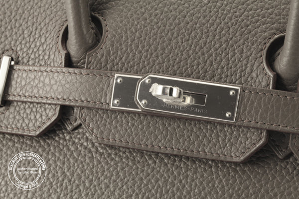 Hermès Birkin 30cm Etain Clemence PHW