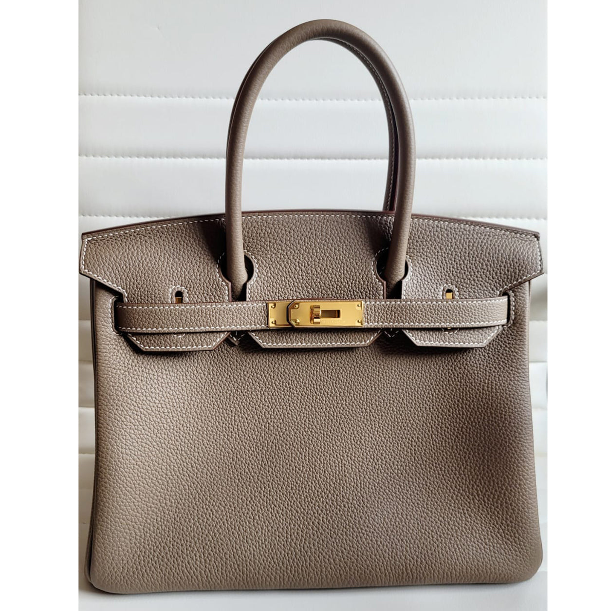 Hermès Birkin 30cm Etoupe Togo GHW