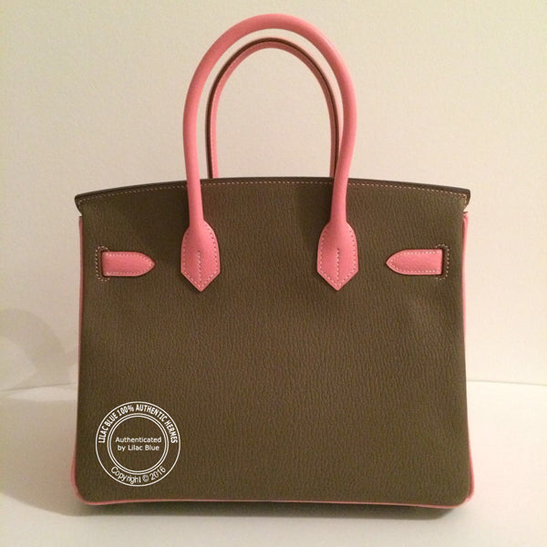 Hermès Birkin 30cm Etoupe/Rose Confetti HSS Chevre GHW