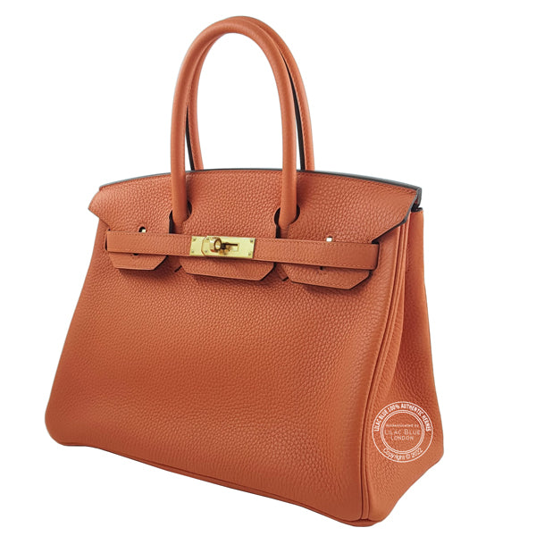 Hermes Birkin 30cm Feu Clemence GHW
