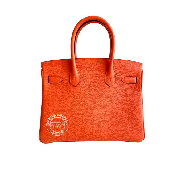 Hermes Birkin 30cm Feu Clemence GHW