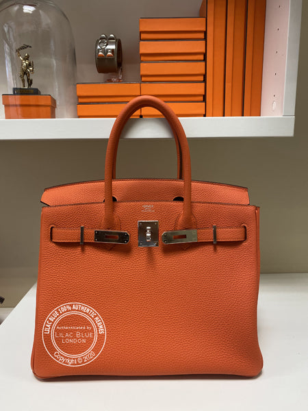 Hermes Birkin 30cm Feu Togo PHW