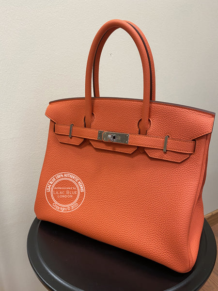 Hermes Birkin 30cm Feu Togo PHW