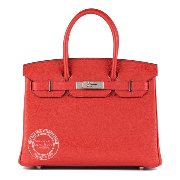 Hermès Birkin 30cm Geranium Togo PHW