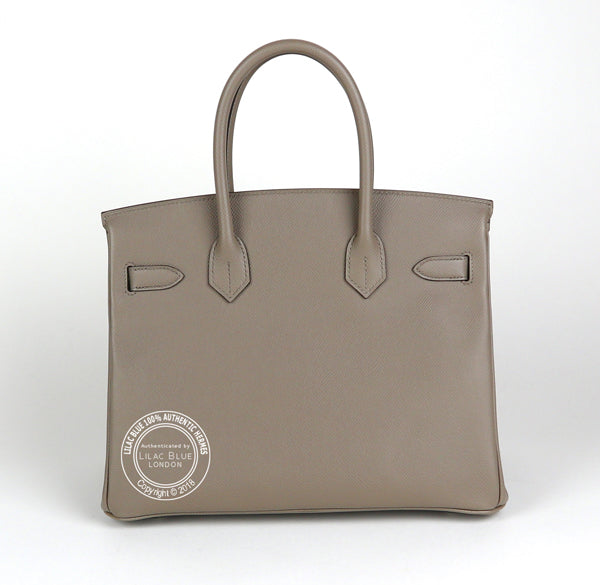 Hermès Birkin 30cm Gris Asphalte Epsom GHW