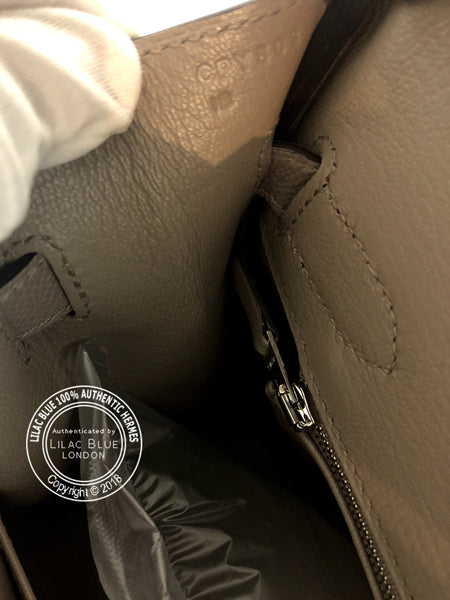 Hermès Birkin 30cm Gris Asphalte Epsom GHW