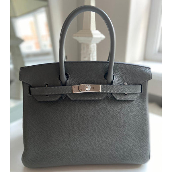 Hermès Birkin 30cm Gris Meyer Clemence PHW