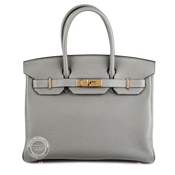 Hermès Birkin 30cm Gris Meyer Togo GHW