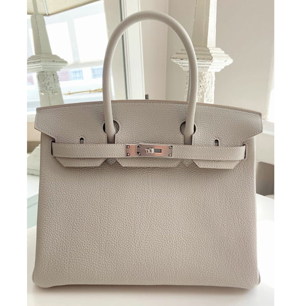 Hermès Birkin 30cm Gris Perle Togo PHW