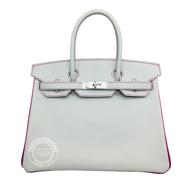 Hermès Birkin 30cm Gris Perle/Rose Extreme HSS Chevre PHW