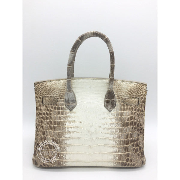Hermès Birkin 30cm Himalaya Matte Croc PHW - Vintage