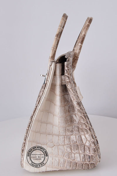 Hermes Birkin 30cm Himalaya Matte Croc PHW