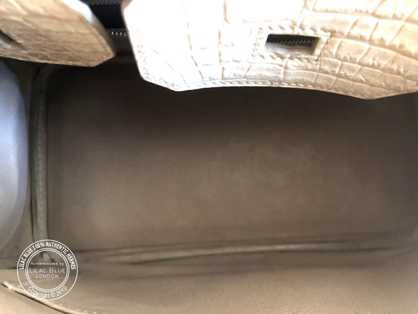 Hermes Birkin 30cm Himalaya Matte Croc PHW