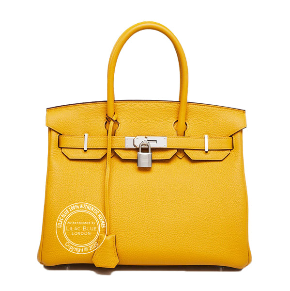 Hermès Birkin 30cm Jaune Ambre Togo PHW