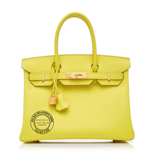Hermès Birkin 30cm Lime Epsom GHW