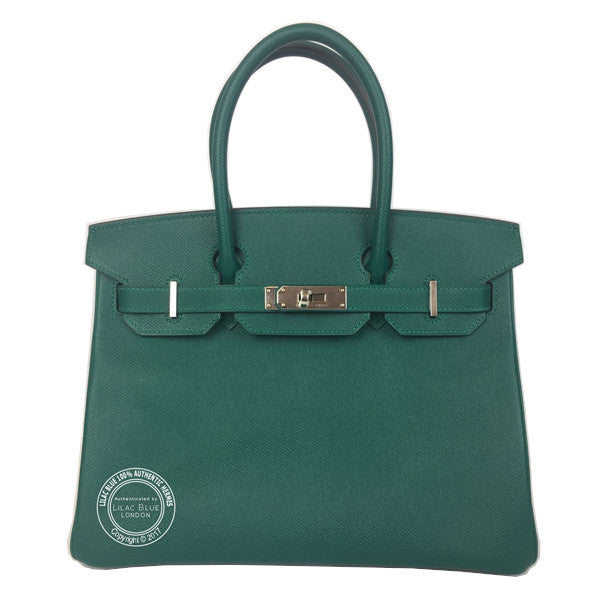Hermes Birkin 30cm Malachite Epsom PHW