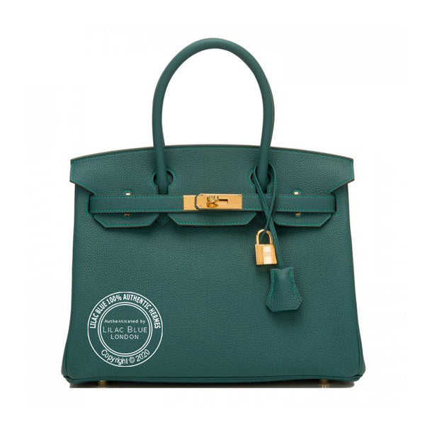 Hermès Birkin 30cm Malachite Togo GHW