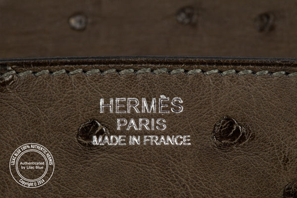 Hermès Birkin 30cm Vert Olive Ostrich PHW