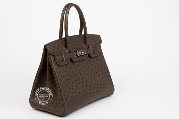 Hermès Birkin 30cm Vert Olive Ostrich PHW
