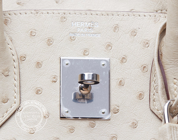 Hermès Birkin 30cm Parchemin Ostrich PHW