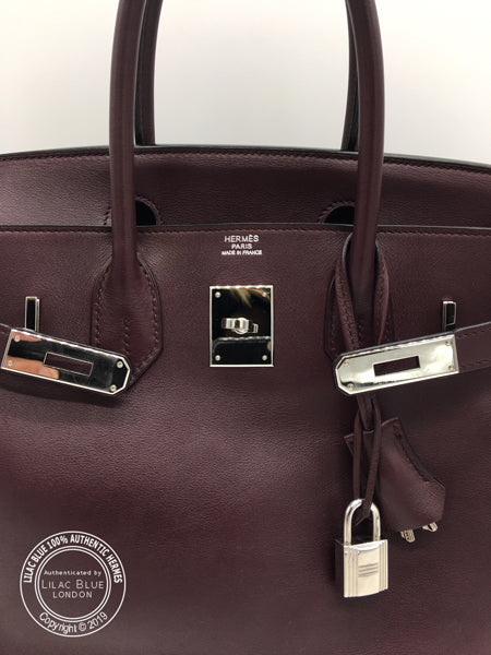 Hermès Birkin 30cm Prune Swift PHW - Preloved