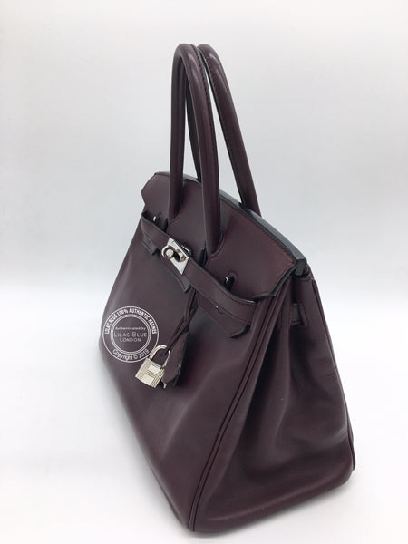 Hermès Birkin 30cm Prune Swift PHW - Preloved