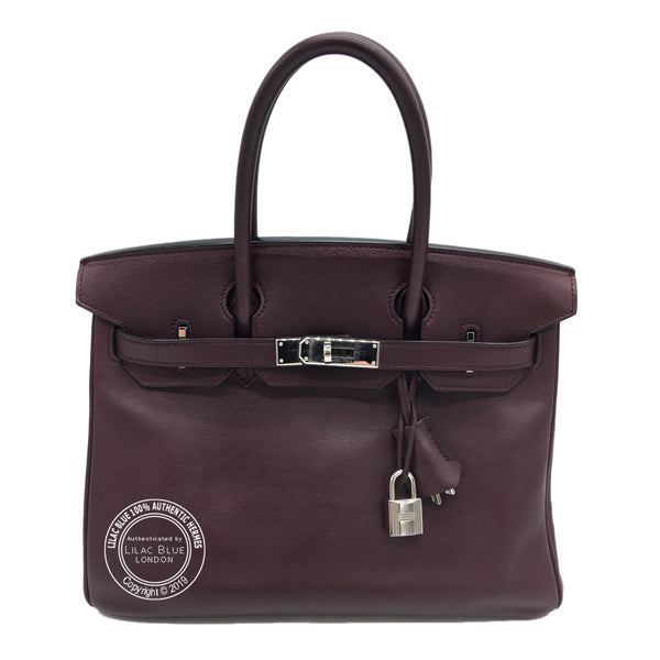 Hermès Birkin 30cm Prune Swift PHW - Preloved