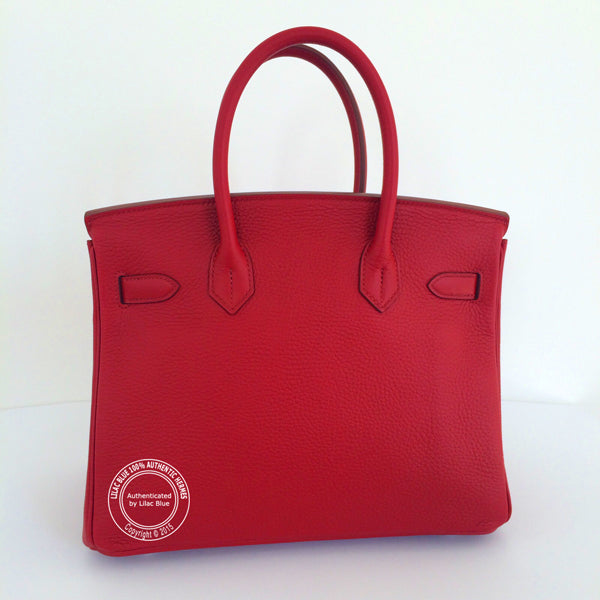Hermès Birkin 30cm Rouge Garance Togo PHW