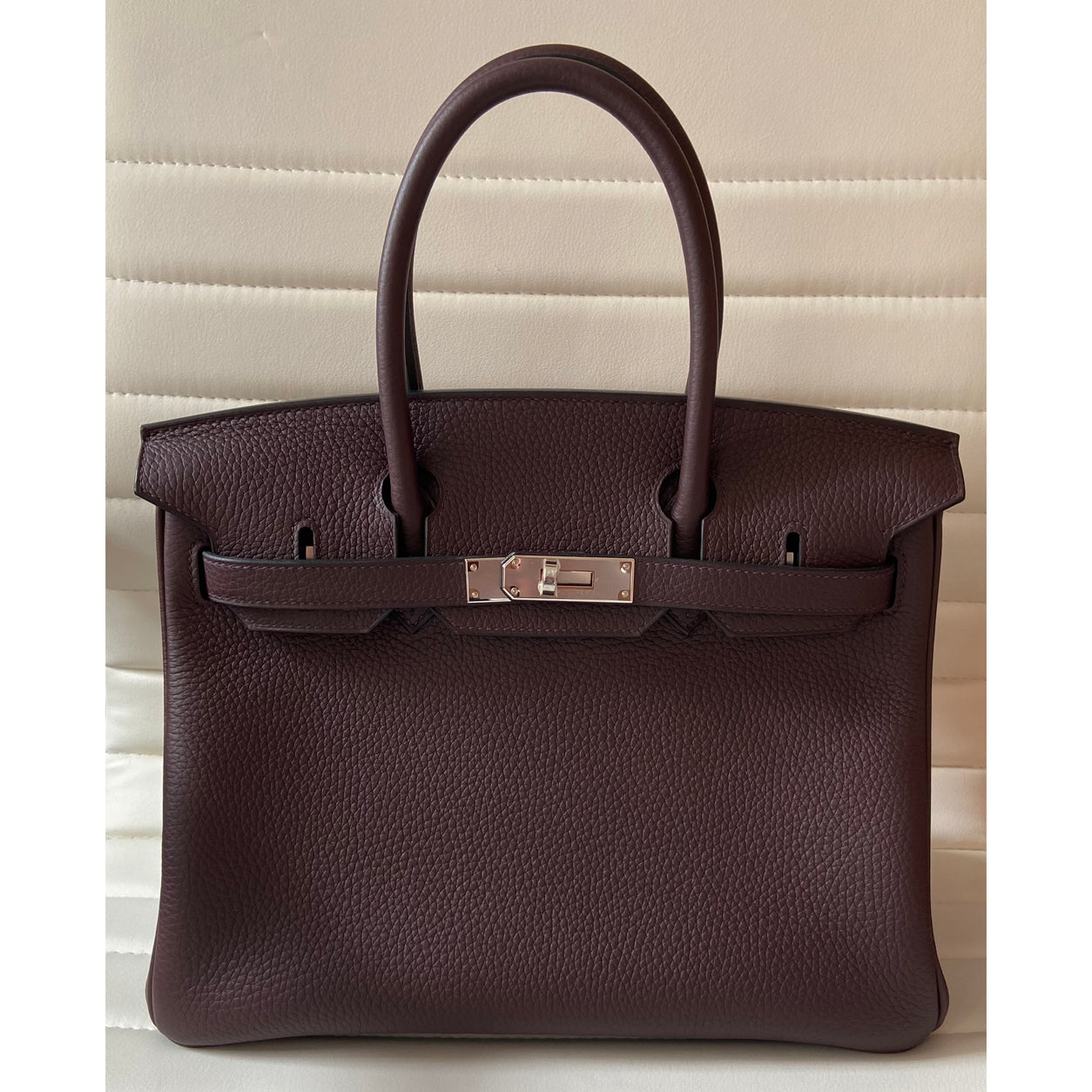 Hermès Birkin 30cm Rouge Sellier Clemence PHW