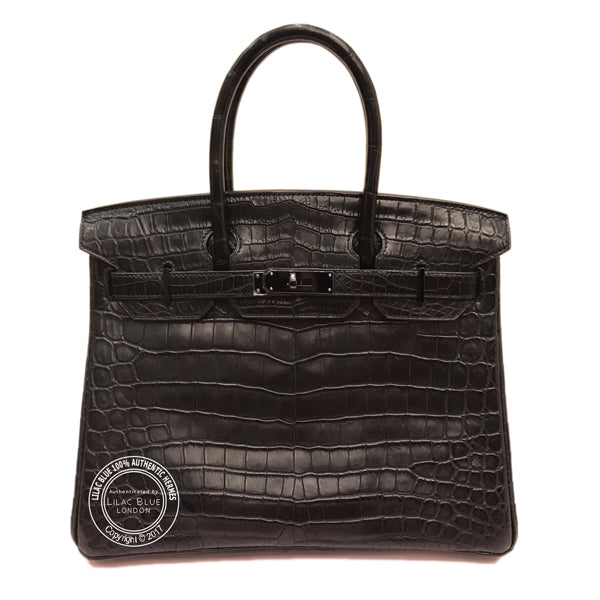 Hermès Birkin 30cm So Black Croc Black Preloved