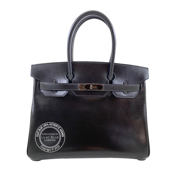 Hermès Birkin 30cm So Black Box - Preloved