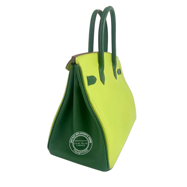 Hermes Birkin 30cm Vert Anis/Vert Bengale HSS Chevre GHW - Preloved