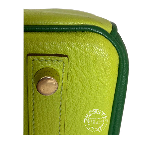 Hermes Birkin 30cm Vert Anis/Vert Bengale HSS Chevre GHW - Preloved