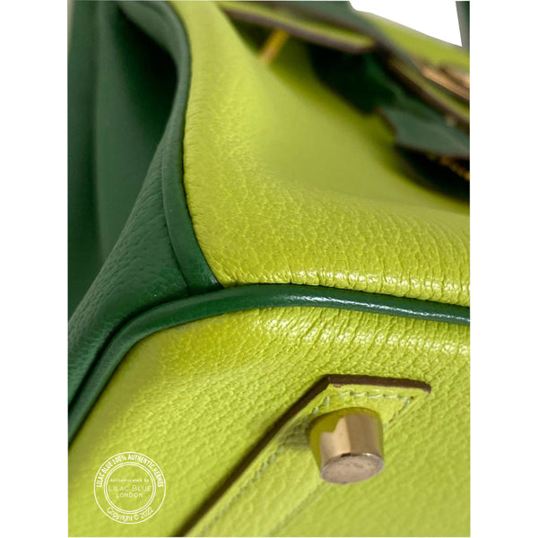 Hermes Birkin 30cm Vert Anis/Vert Bengale HSS Chevre GHW - Preloved