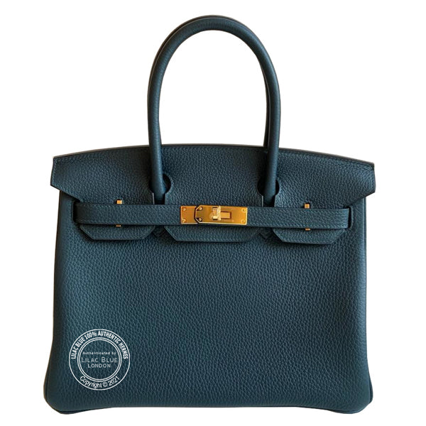 Hermès Birkin 30cm Vert Cypress Clemence GHW
