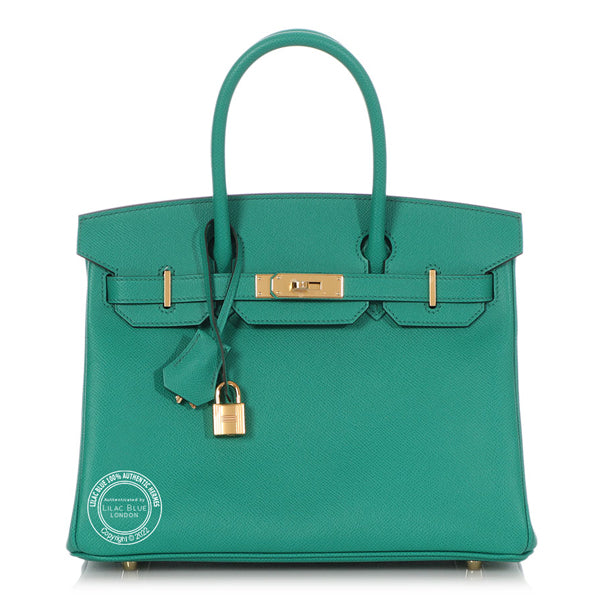 Hermès Birkin 30cm Vert Jade Epsom GHW