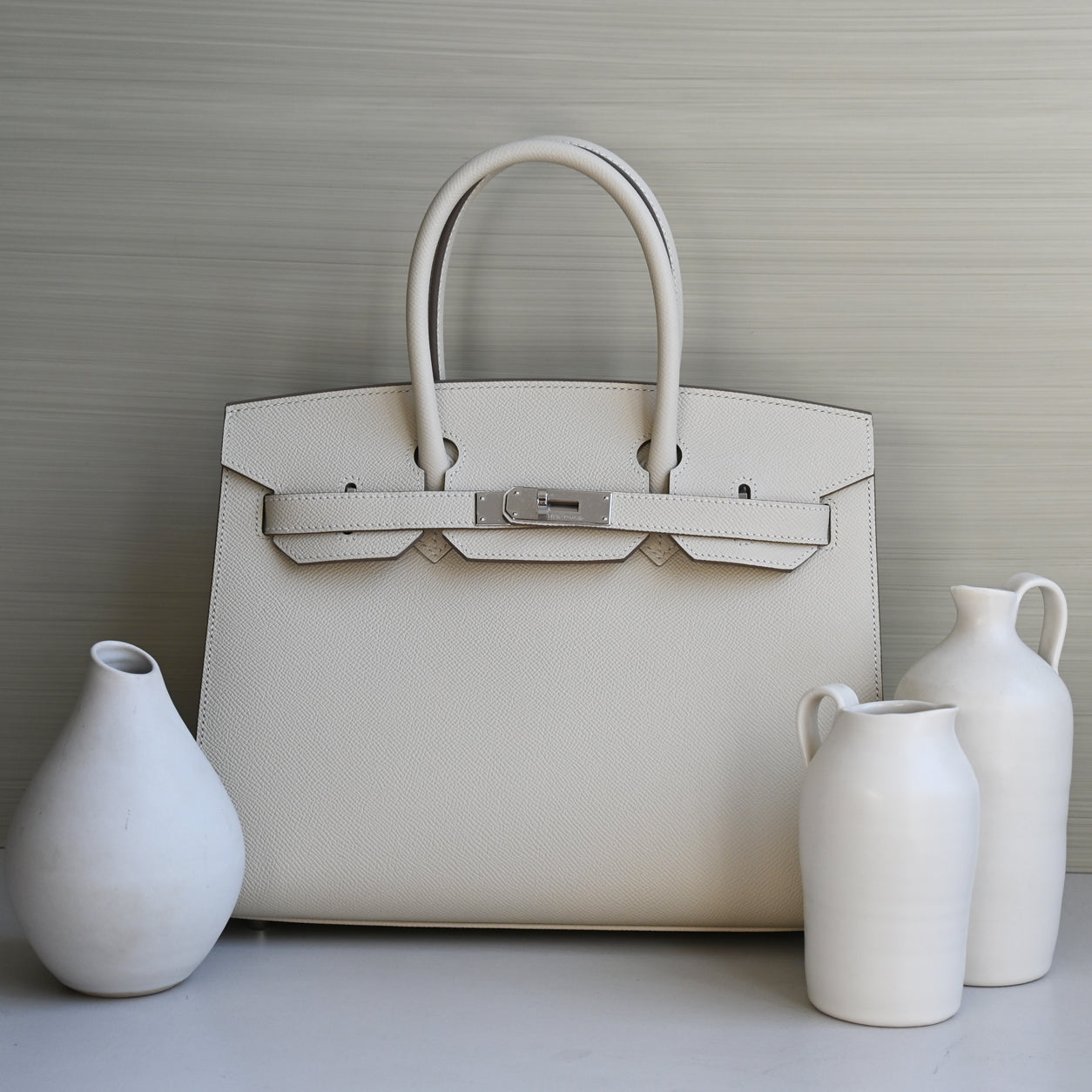 Hermes Birkin 30cm Craie Epsom Sellier PHW
