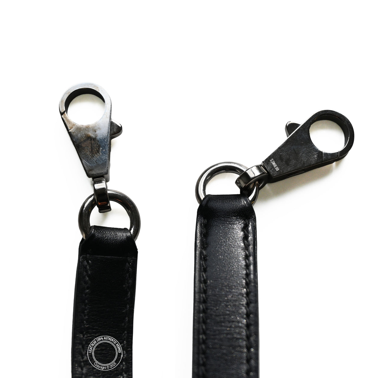 Hermès Kelly 32cm Black Box PHW Guilloche - Preloved