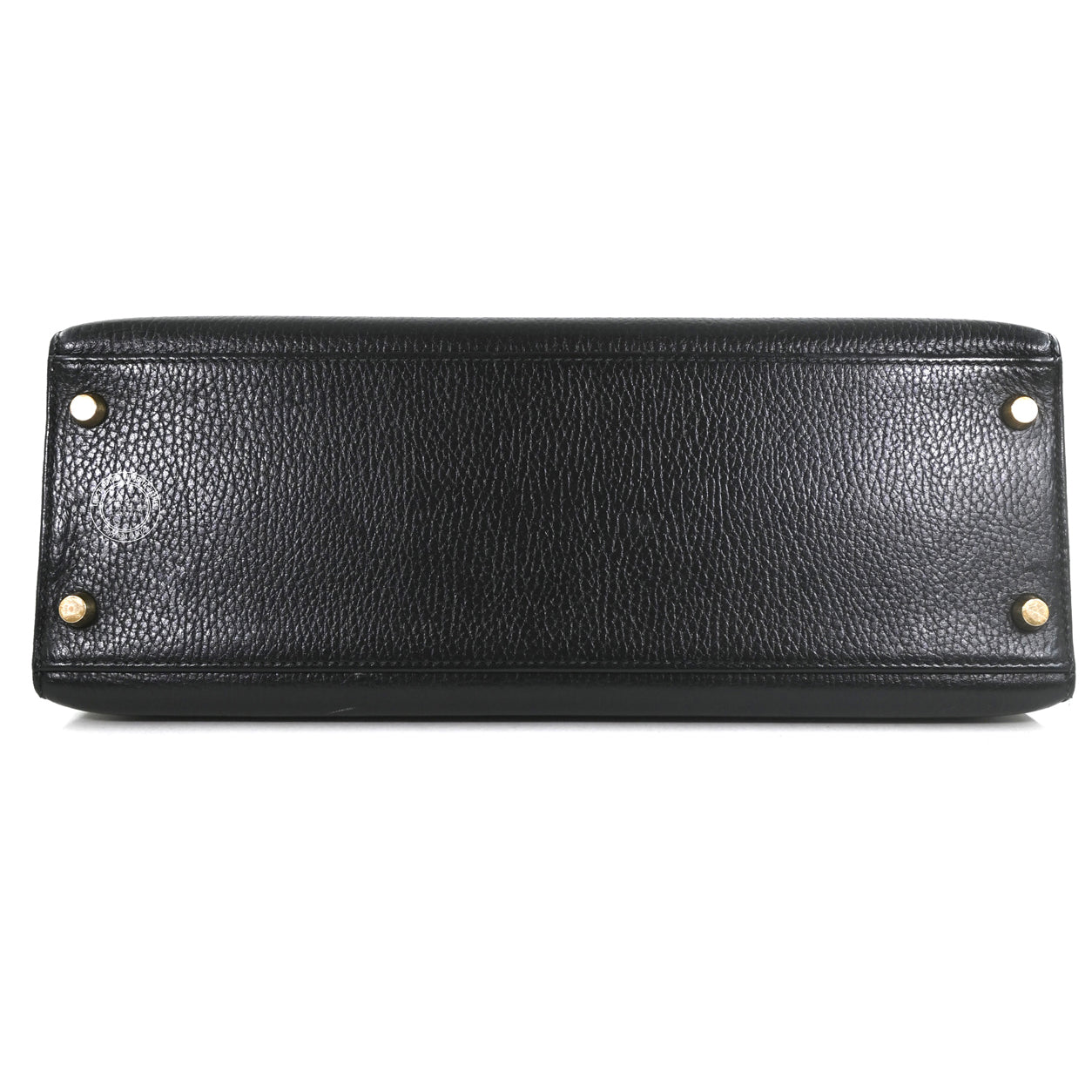 Hermès Kelly 32cm Black Evergrain GHW - Vintage