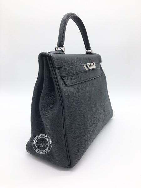 Hermès Kelly 32cm Black Togo PHW - Preloved