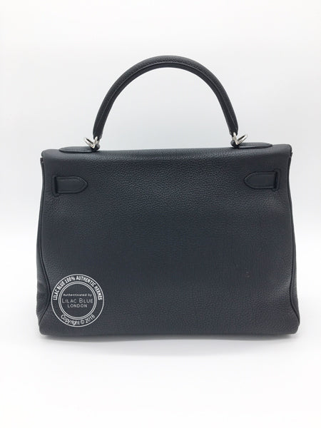 Hermès Kelly 32cm Black Togo PHW - Preloved