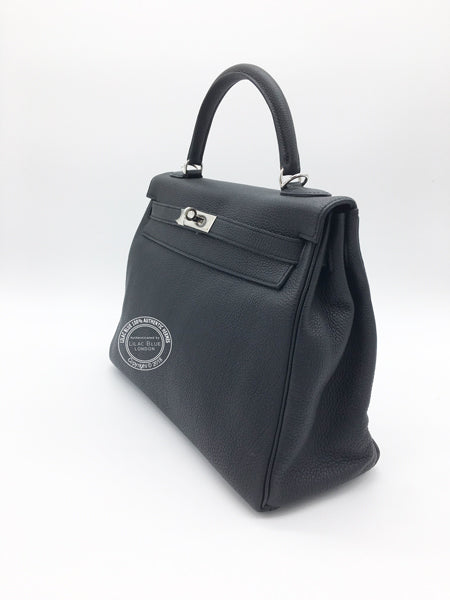 Hermès Kelly 32cm Black Togo PHW - Preloved