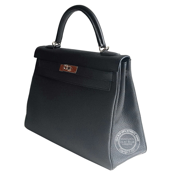 Hermès Kelly 32cm Black Togo PHW - Preloved