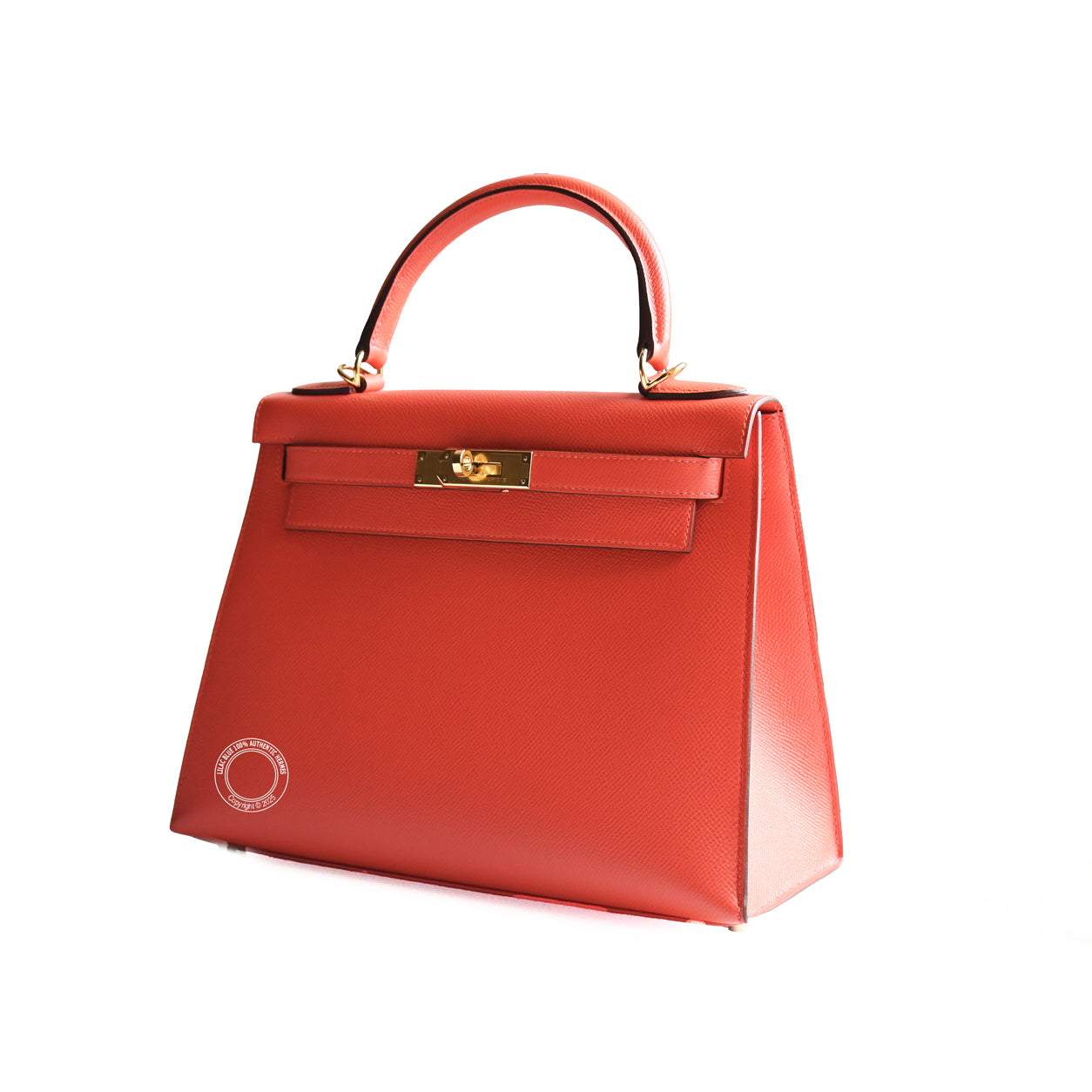 Hermès Kelly 28cm Capucine Epsom GHW