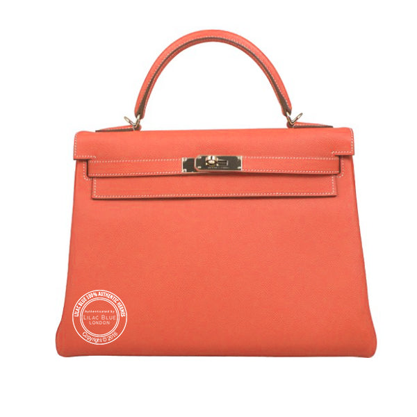 Hermès Kelly 32cm Capucine Togo PHW