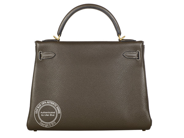 Hermès Kelly 32cm Chocolate Kelly Togo GHW