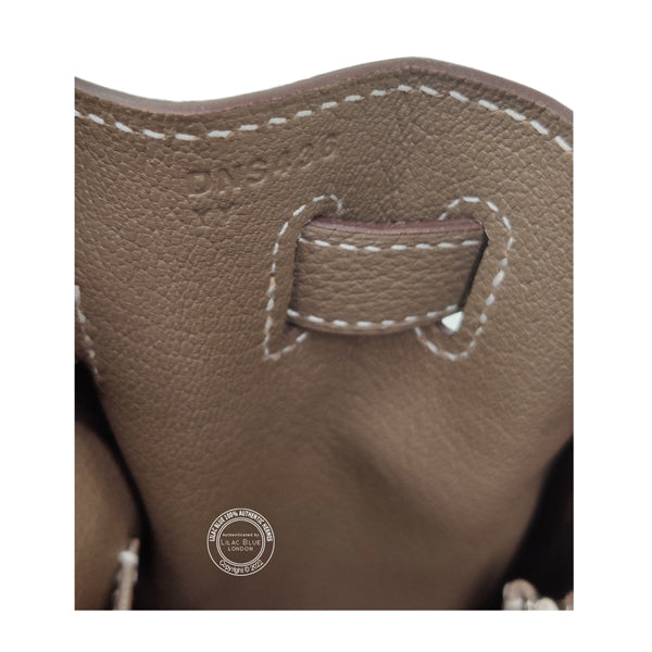 Hermès Kelly 32cm Etoupe Togo PHW - As New